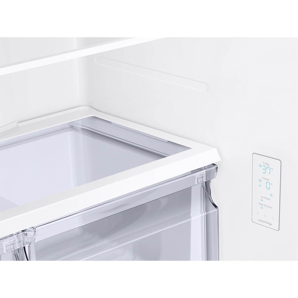 Samsung 17.5 cu. ft. Smart Counter Depth 3-Door French Door Refrigerator, Stainless Steel, RF18A5101SR/AA