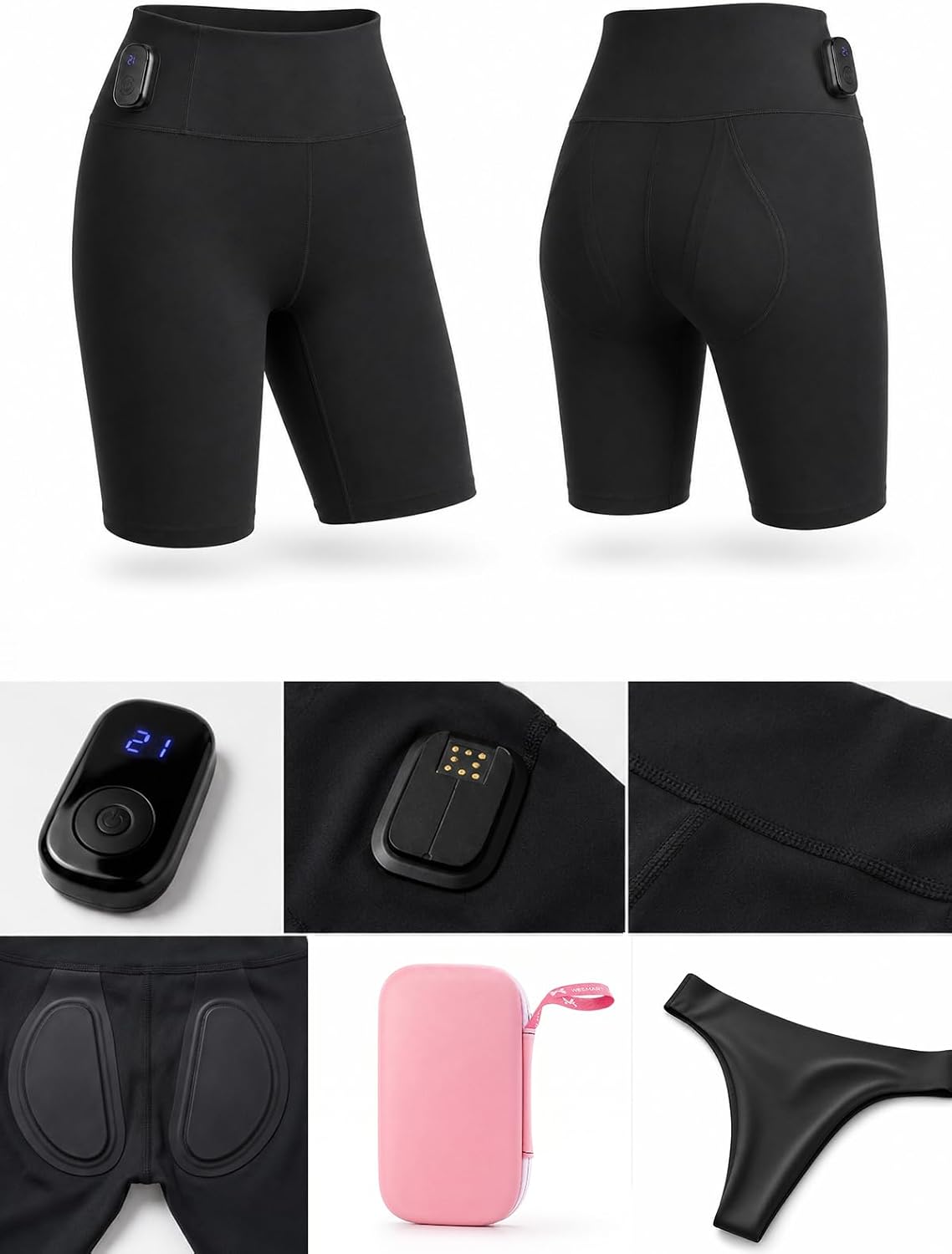 SmartToning Shorts for Women 2.0 – Butt Shaping & Glute Workout Shorts, Home Fitness Apparel, No Gel Needed, Machine Washable,Includes Free 30-Day AI Coaching (US, Alpha, X-Large)