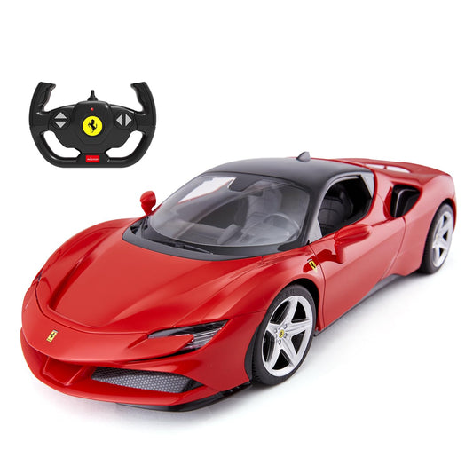 RASTAR RC Car | 1/14 Scale Ferrari LaFerrari Radio Remote Control R/C Toy Car Model Vehicle for Boys Kids, Red