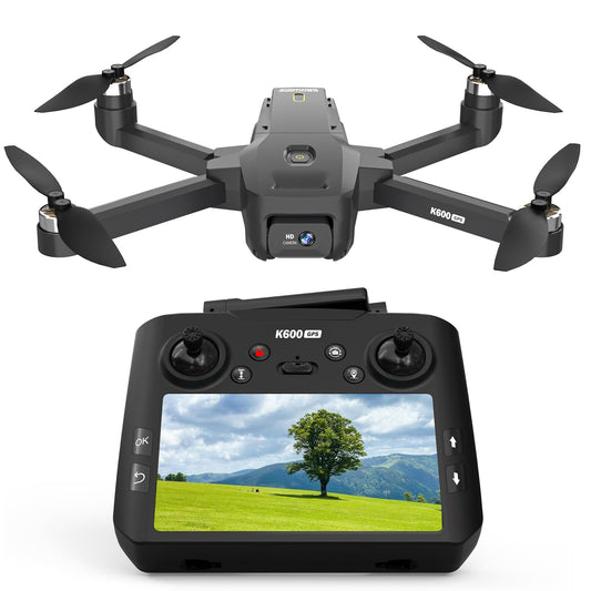GPS Drone with EIS Camera for Adults Beginners,4.5" HD LCD RC Screen,Al Track&Orbit Mode,32G SD Card with Drone Professional Auto Return, Drones Long Range Follow Me,Gesture Control,under 249g