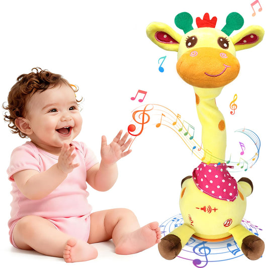 Hunfur Interactive Baby Toys Dancing Talking Cactus Toy,Funny Gift for Infant, Singing Record Repeat What You Say Light Up Toy for Toddler Boy Girl (Volume Adjustment)