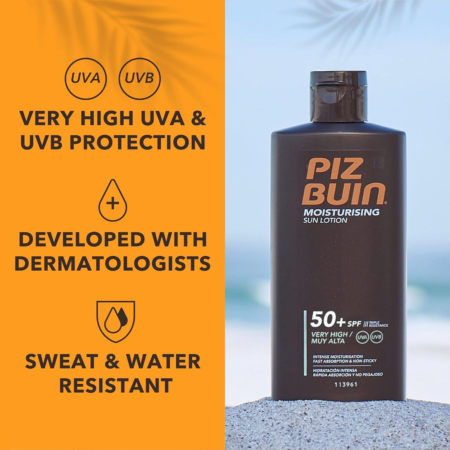 Piz Buin Moisturising Sun Lotion SPF50-200ml