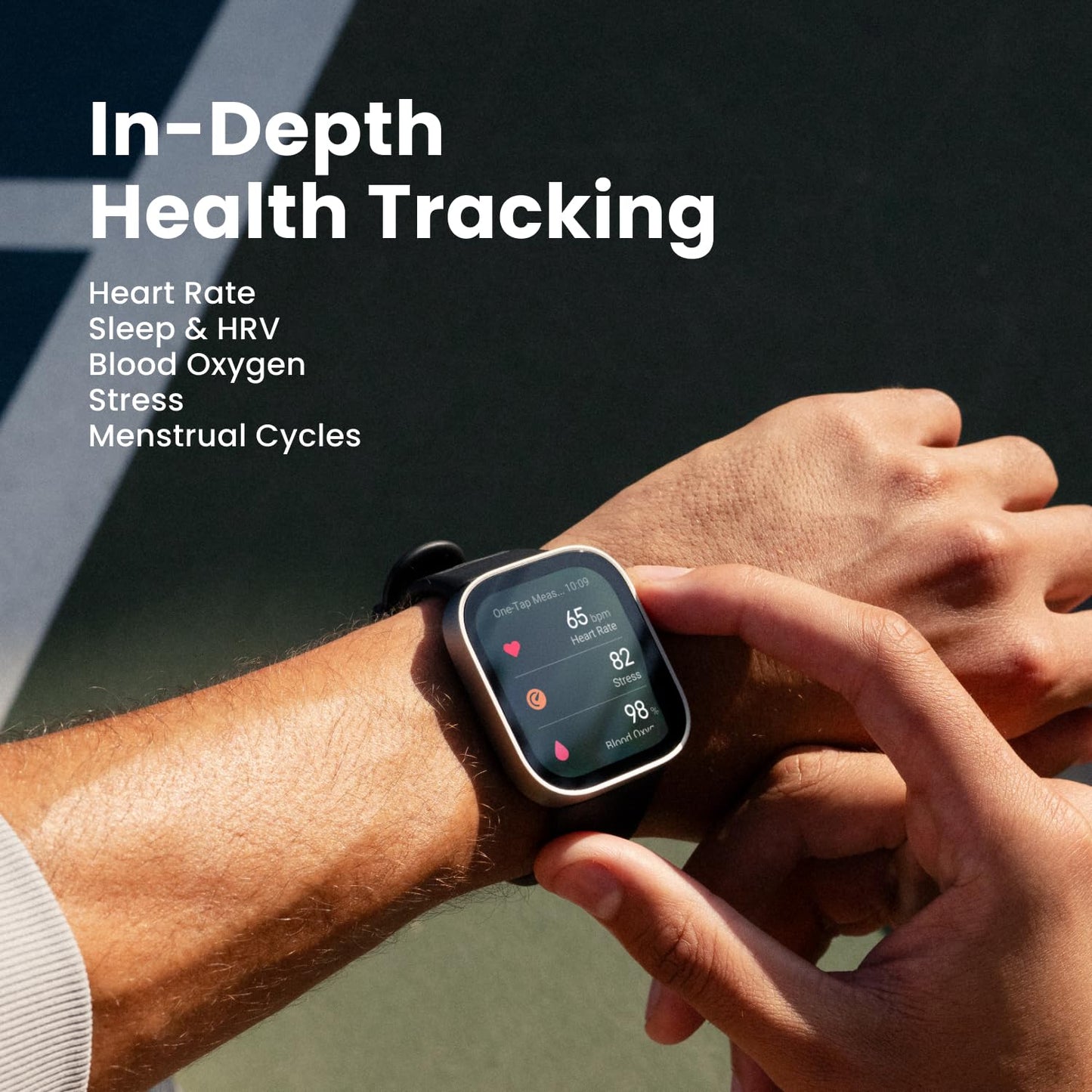 Amazfit Bip 6 Smart Watch 46mm, 14 Day Battery, 1.97" AMOLED Display, GPS & Free Maps, AI, Bluetooth Call & Text, Health, Fitness & Sleep Tracker, 140+ Workout Modes, 5 ATM Water-Resistance, Black