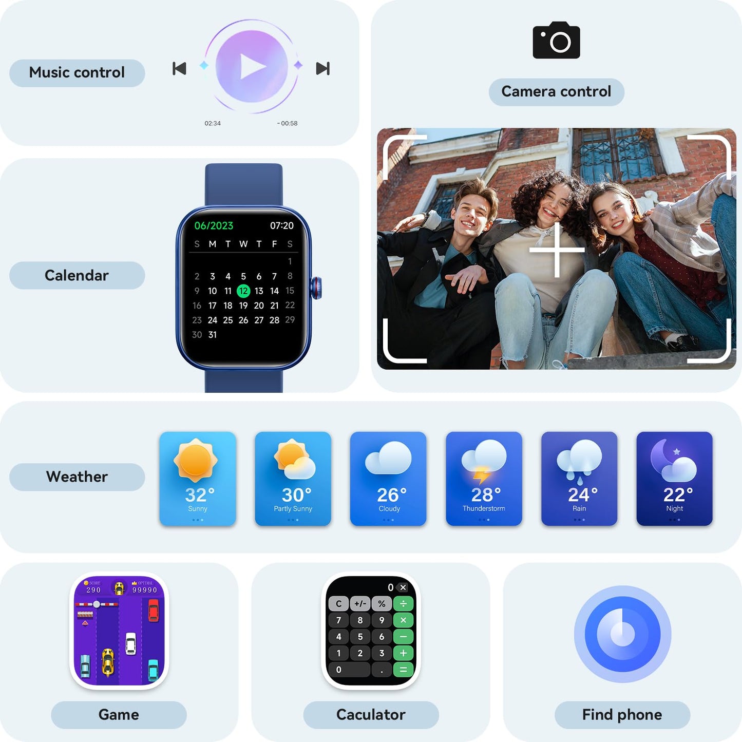 Smart Watch for Women Men, Smartwatch for iPhone & Android Bluetooth (Answer/Call) Built-in Alexa, 1.91" HD Fitness Tracker with 105+ Sport Modes, IP68 Waterproof, Sleep/Heart Rate/SpO2/Stress Monitor