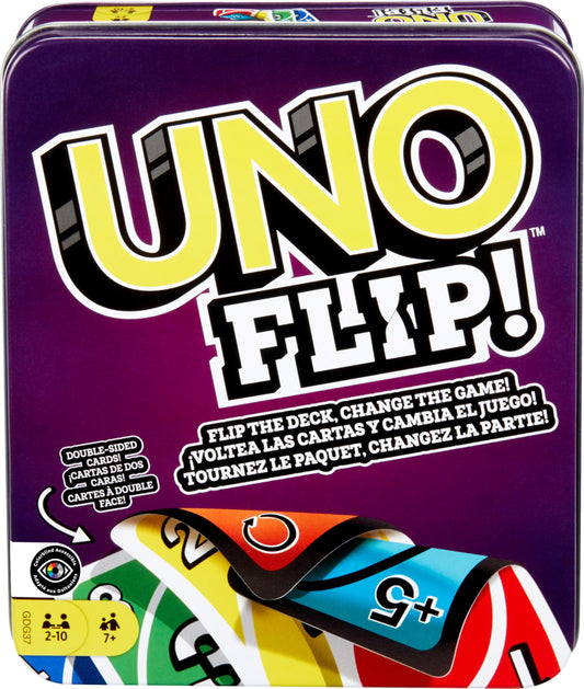 Mattel Games UNO Card Game for Kid, Adult & Family Nights & Parties, Travel & Vacations, Color Blind Accessible & Customizable Deck (Amazon Exclusive)