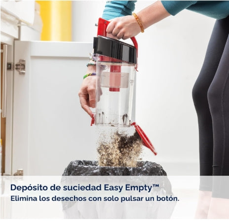 Bissell CleanView - Aspiradora vertical compacta, se adapta a dormitorios y apartamentos, ligera con potente succión y varilla de extensión extraíble, 3508