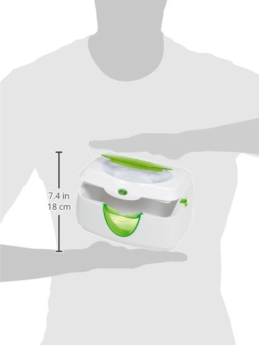 Munchkin Warm Glow Baby Wipe Warmer with Nightlight, Baby Wipes Warmer Dispenser for Newborn Diaper Changes, Holds 100 Wipes, White