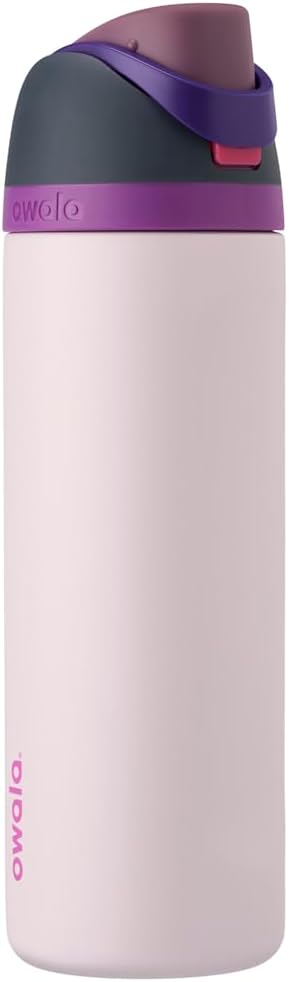 Owala FreeSip Insulated Stainless Steel Water Bottle with Straw, BPA-Free Sports Water Bottle, Great for Travel, 24 Oz, Denim
