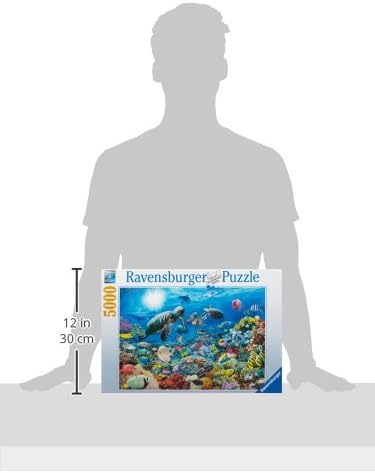 Ravensburger - Beneath The Sea - 5000 Piece Jigsaw Puzzle - Stunning Imagery - Beautiful and Intricate - Underwater Turtles, Dolphins, and More - Premium Quality - Puzzles for Adults