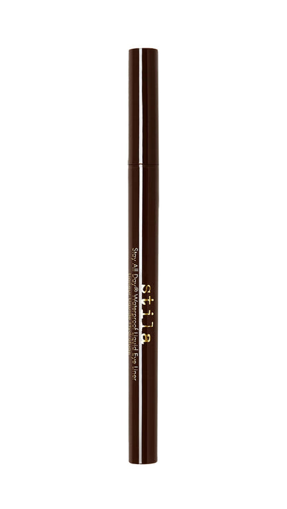 stila Waterproof Liquid Eye Liner, Stay All Day Makeup with Fine Brush Tip Lasting Satin Finish, Smudge-Proof & Transfer-Resistant