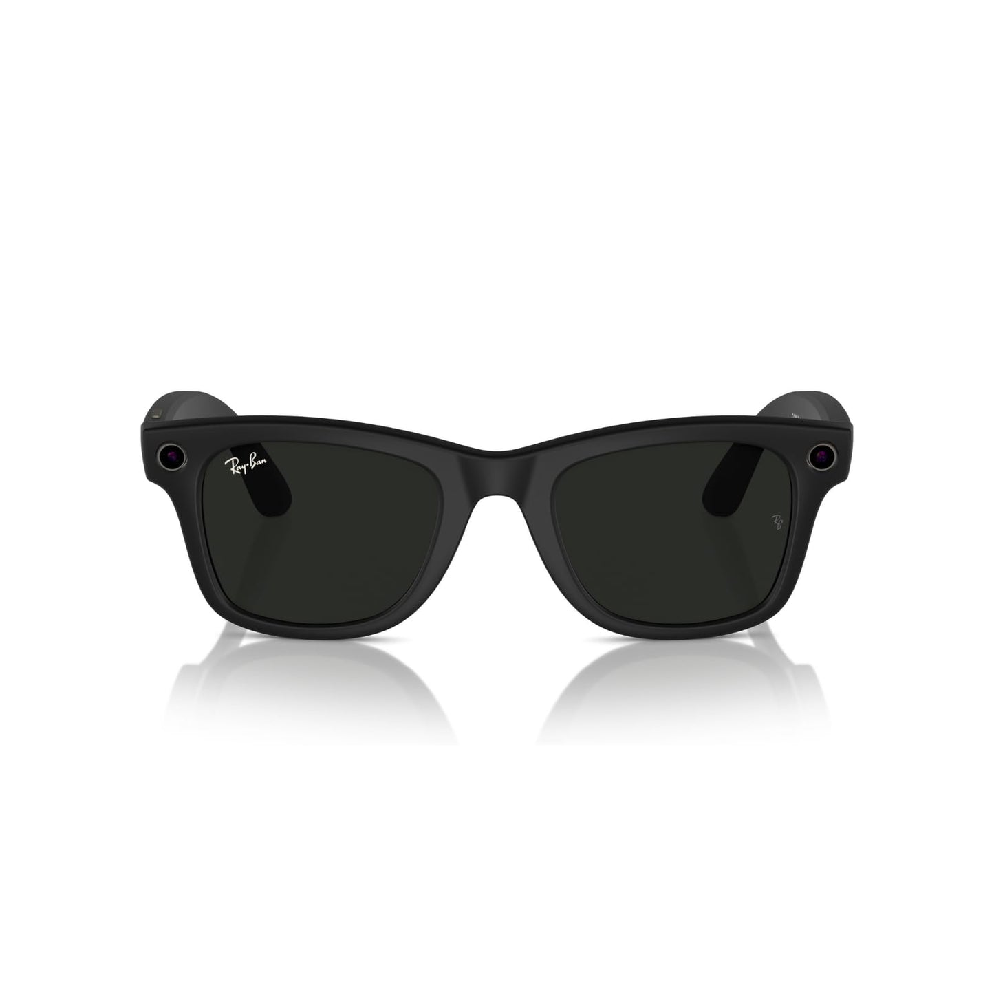 Meta Ray-Ban (Gen 1), Wayfarer Large, Matte Black | Smart AI Glasses for Men, Women — 12 MP Ultra-Wide Camera, Audio, Video Recording, Bluetooth — Polarized Gradient Graphite Lenses — Sunglasses