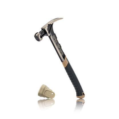 Spec Ops Tools Framing Hammer for Carpentry & Demolition, Magnetic Nail Holder, Rip Claw, Milled Face 22 Oz