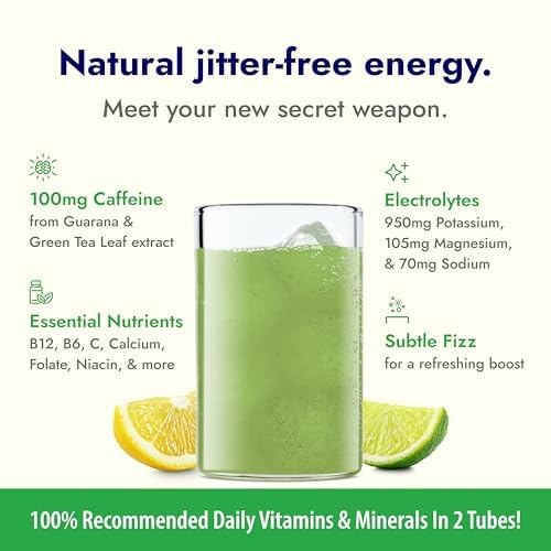 Zipfizz Daily Energy Drink Powder, Blood Orange, 20 Pack | 3-in-1 Sustained Energy, Rapid Hydration, and Essential Vitamins | Sugar-Free | Electrolyte Powder | Contains Vitamin B-12 & Antioxidants