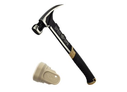 Spec Ops Tools Framing Hammer for Carpentry & Demolition, Magnetic Nail Holder, Rip Claw, Milled Face 22 Oz
