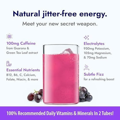 Zipfizz Daily Energy Drink Powder, Blood Orange, 20 Pack | 3-in-1 Sustained Energy, Rapid Hydration, and Essential Vitamins | Sugar-Free | Electrolyte Powder | Contains Vitamin B-12 & Antioxidants