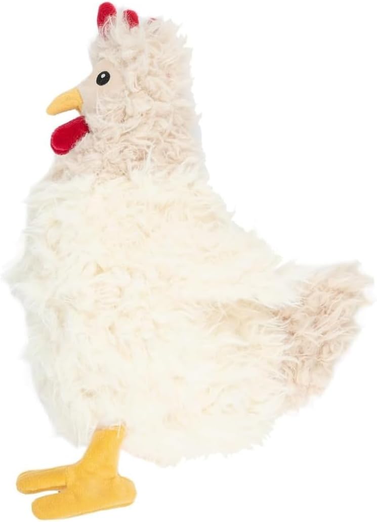 Best Pet Supplies Interactive Squeaky Dog Chew Toy, Ideal Dog Toys for Chewers, Small, Medium & Large Dogs, and Fetch Lovers - Crinkle Duck (Yellow), Large