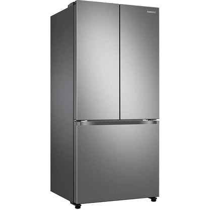 Samsung 17.5 cu. ft. Smart Counter Depth 3-Door French Door Refrigerator, Stainless Steel, RF18A5101SR/AA
