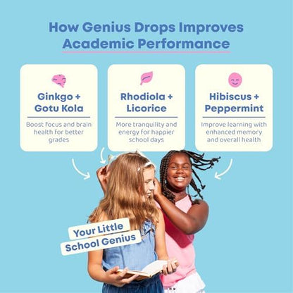JoySpring Genius Drops and Sulforaphane Supplement for Kids