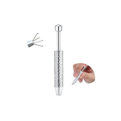 GEMQUEEN Piercing Taper Ball Grabber Tool for Changing Jewelry - 14G 16G 18G 20G Stainless Steel Flat Back Earrings Applicator Tool Threadless Insertion Pin Thread Body Piercing Kit for Ear Nose Lip
