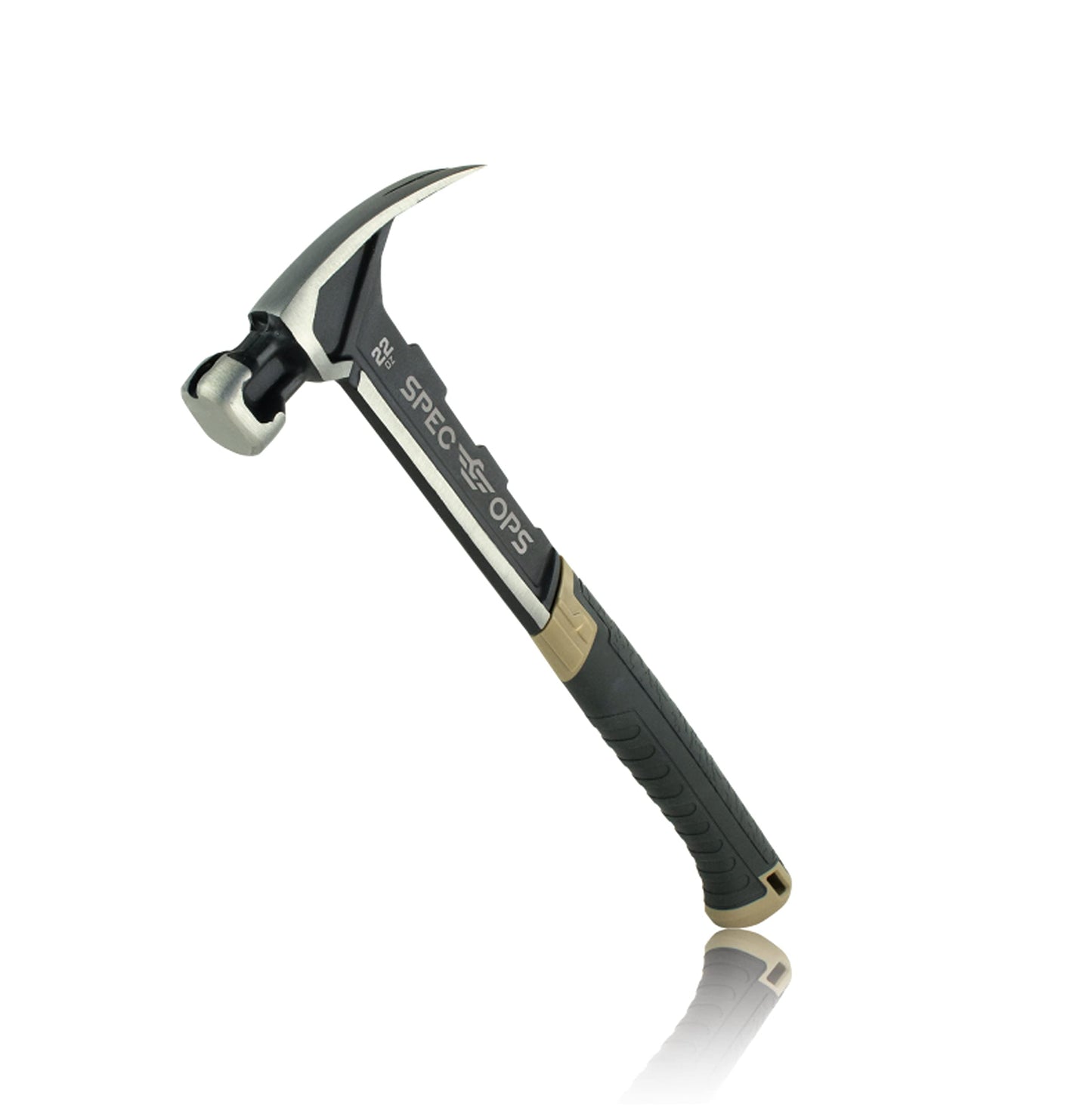 Spec Ops Tools Framing Hammer for Carpentry & Demolition, Magnetic Nail Holder, Rip Claw, Milled Face 22 Oz