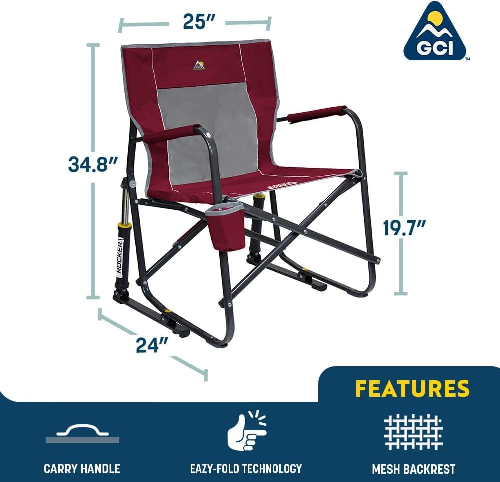 GCI Outdoor Stowaway Rocker - Hunter Topo