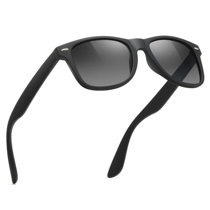FEIDUSUN Sunglasses Men Polarized Sunglasses for Mens and Womens,Black Retro Sun Glasses Driving Fishing UV Protection