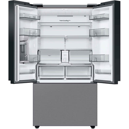 Samsung 17.5 cu. ft. Smart Counter Depth 3-Door French Door Refrigerator, Stainless Steel, RF18A5101SR/AA