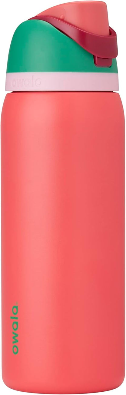 Owala FreeSip Insulated Stainless Steel Water Bottle with Straw, BPA-Free Sports Water Bottle, Great for Travel, 24 Oz, Denim