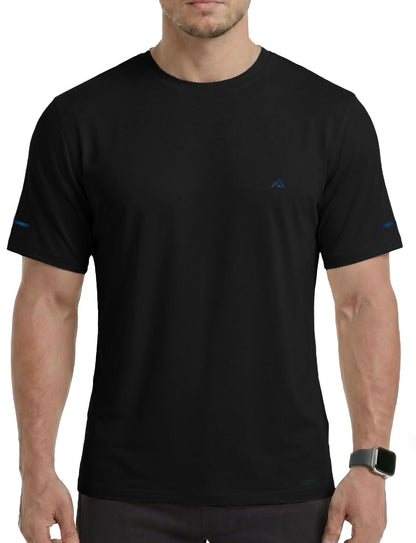 Cooling Bamboo Viscose T-Shirt for Men, Moisture Wicking Lightweight Quick Dry Workout Tee for Hot Weather