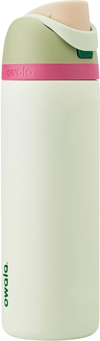 Owala FreeSip Insulated Stainless Steel Water Bottle with Straw, BPA-Free Sports Water Bottle, Great for Travel, 24 Oz, Denim