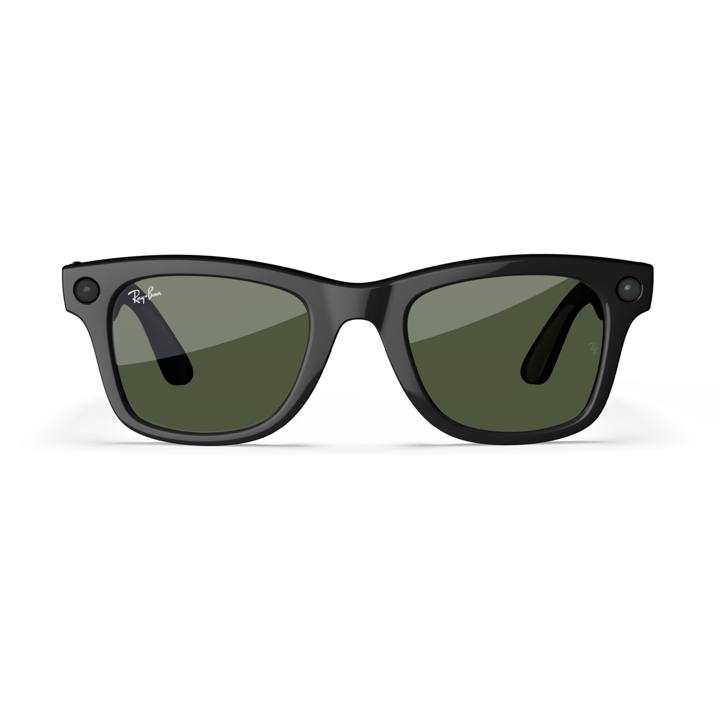 Meta Ray-Ban (Gen 1), Wayfarer Large, Matte Black | Smart AI Glasses for Men, Women — 12 MP Ultra-Wide Camera, Audio, Video Recording, Bluetooth — Polarized Gradient Graphite Lenses — Sunglasses