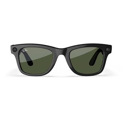 Meta Ray-Ban (Gen 1), Wayfarer Large, Matte Black | Smart AI Glasses for Men, Women — 12 MP Ultra-Wide Camera, Audio, Video Recording, Bluetooth — Polarized Gradient Graphite Lenses — Sunglasses