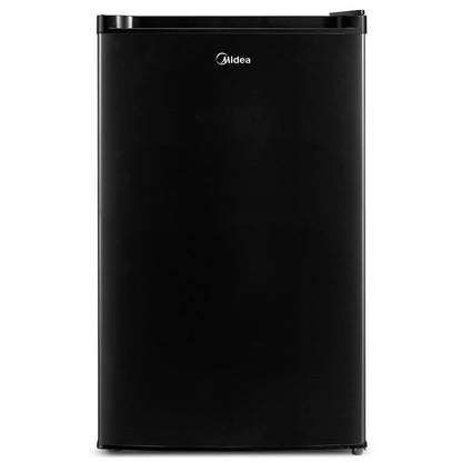 Midea WHS-65LB1 Mini Fridge, 1.6 Cu.ft Energy Star Certified Mini Refrigerator, Adjustable Thermostat, Reversible Door, Low Noise for Dorm, Office, Bedroom, Black