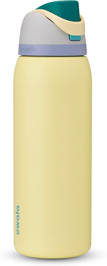 Owala FreeSip Insulated Stainless Steel Water Bottle with Straw, BPA-Free Sports Water Bottle, Great for Travel, 24 Oz, Denim