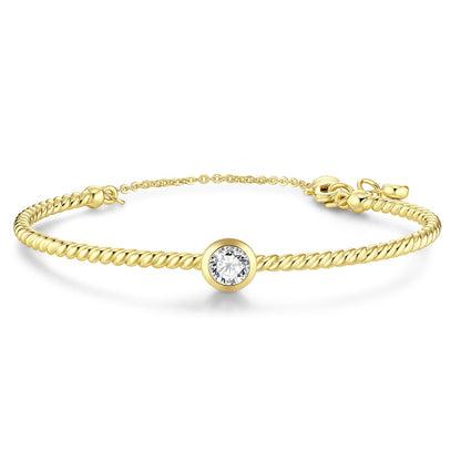 Infinity Bracelets for Women Two-tone 18K Gold Plated Adjustable Minimalist Bangle Jewelry Gifts for Mom Perfect for Anniversary Mother's Day Christmas Valentine's Day