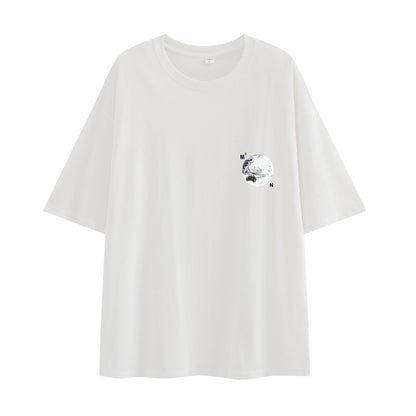 XYXIONGMAO Casual Sports Short-Sleeved T-Shirt Loose Cotton Japanese Streetwear Hip Hop Unisex Graphic Tees Shirts for Men