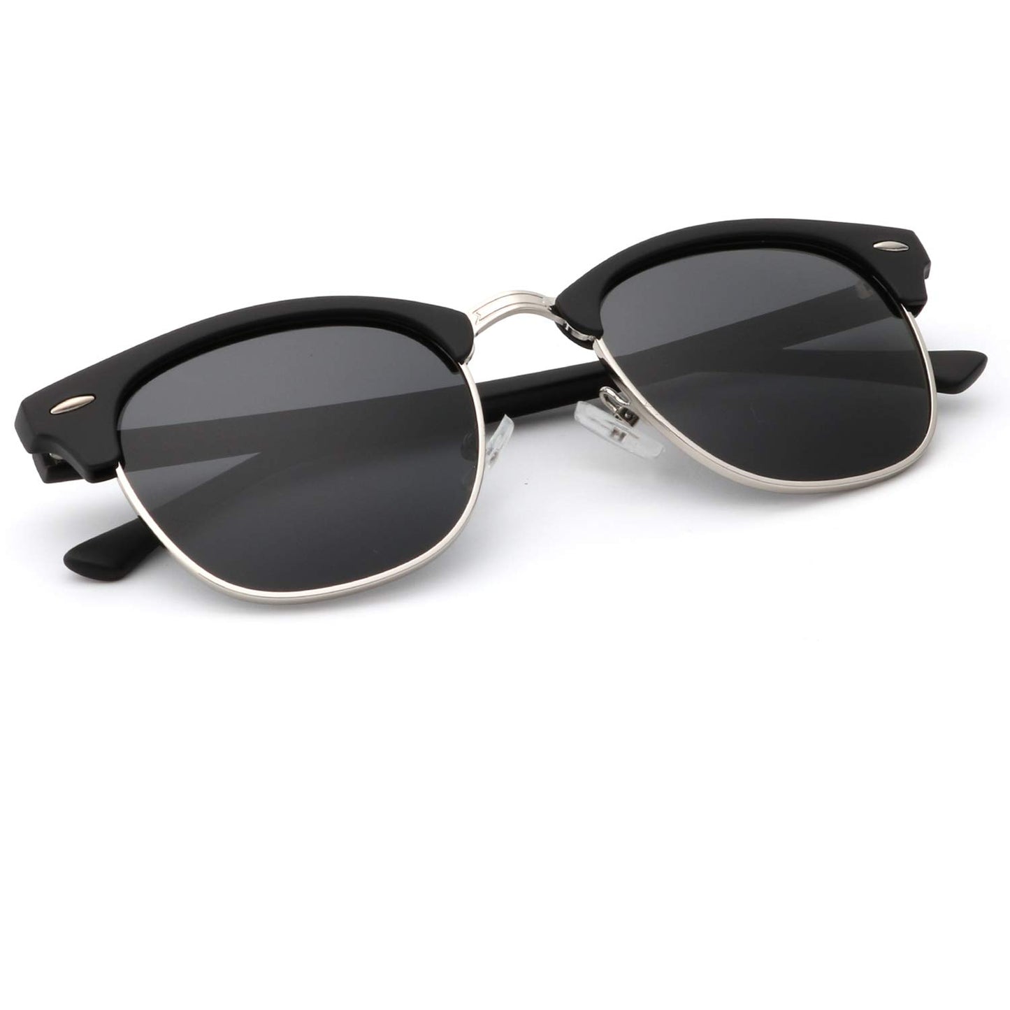 KALIYADI Polarized Sunglasses for Men and Women Semi-Rimless Frame Driving Sun glasses UV Blocking
