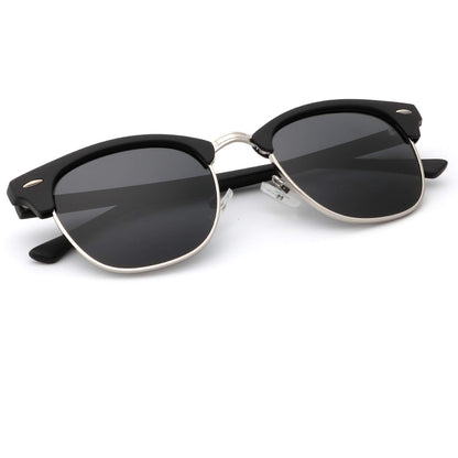 KALIYADI Polarized Sunglasses for Men and Women Semi-Rimless Frame Driving Sun glasses UV Blocking