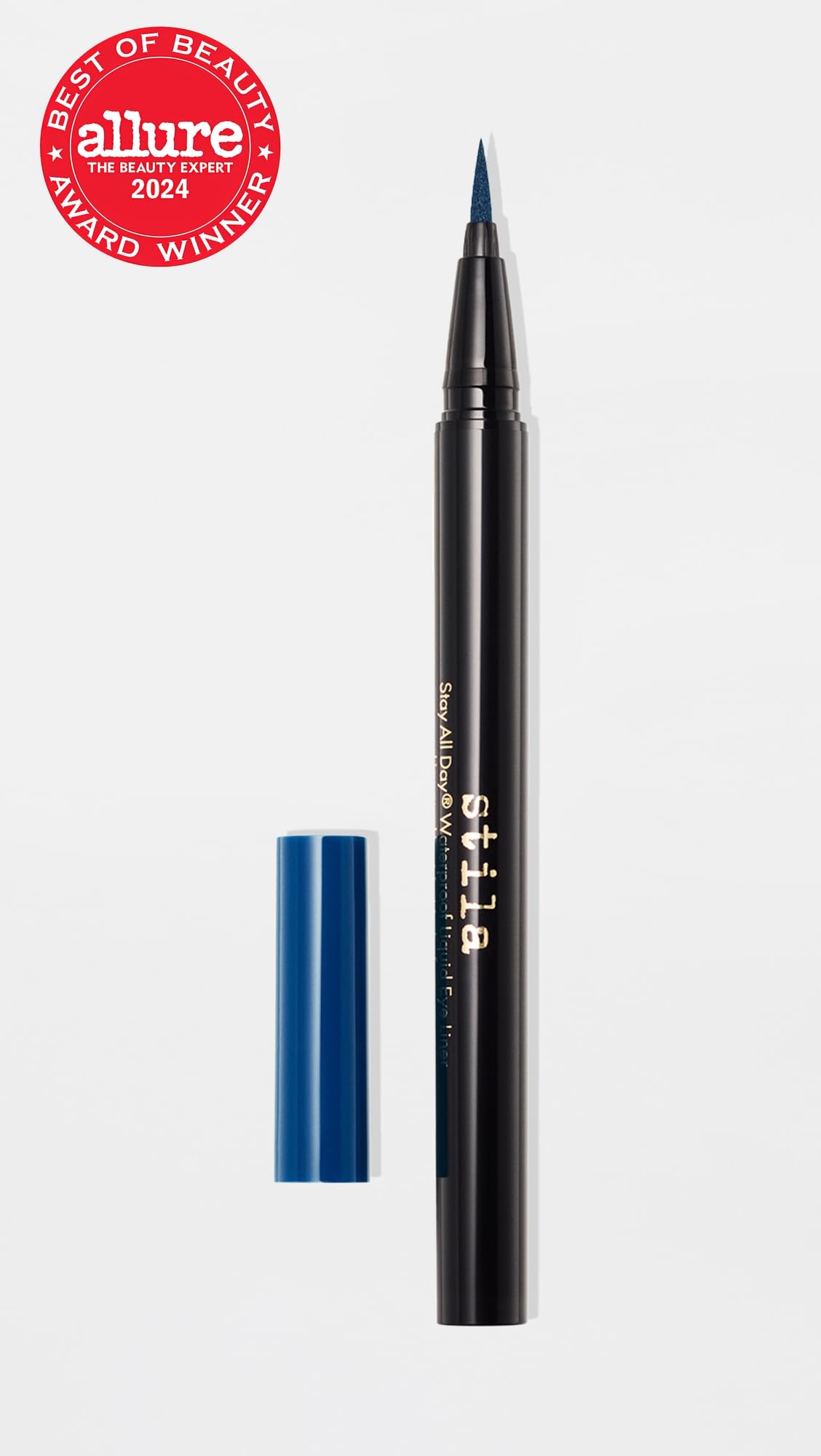 stila Waterproof Liquid Eye Liner, Stay All Day Makeup with Fine Brush Tip Lasting Satin Finish, Smudge-Proof & Transfer-Resistant