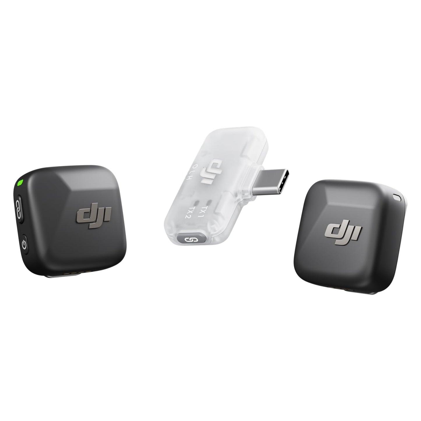 DJI Mic Mini (2 TX + 1 RX), Ultralight, Detail-Rich Audio | Noise Cancelling, Automatic Limiting, Wireless Microphone for Camera/iPhone/Android, Vlog, Streaming, 400m Transmission