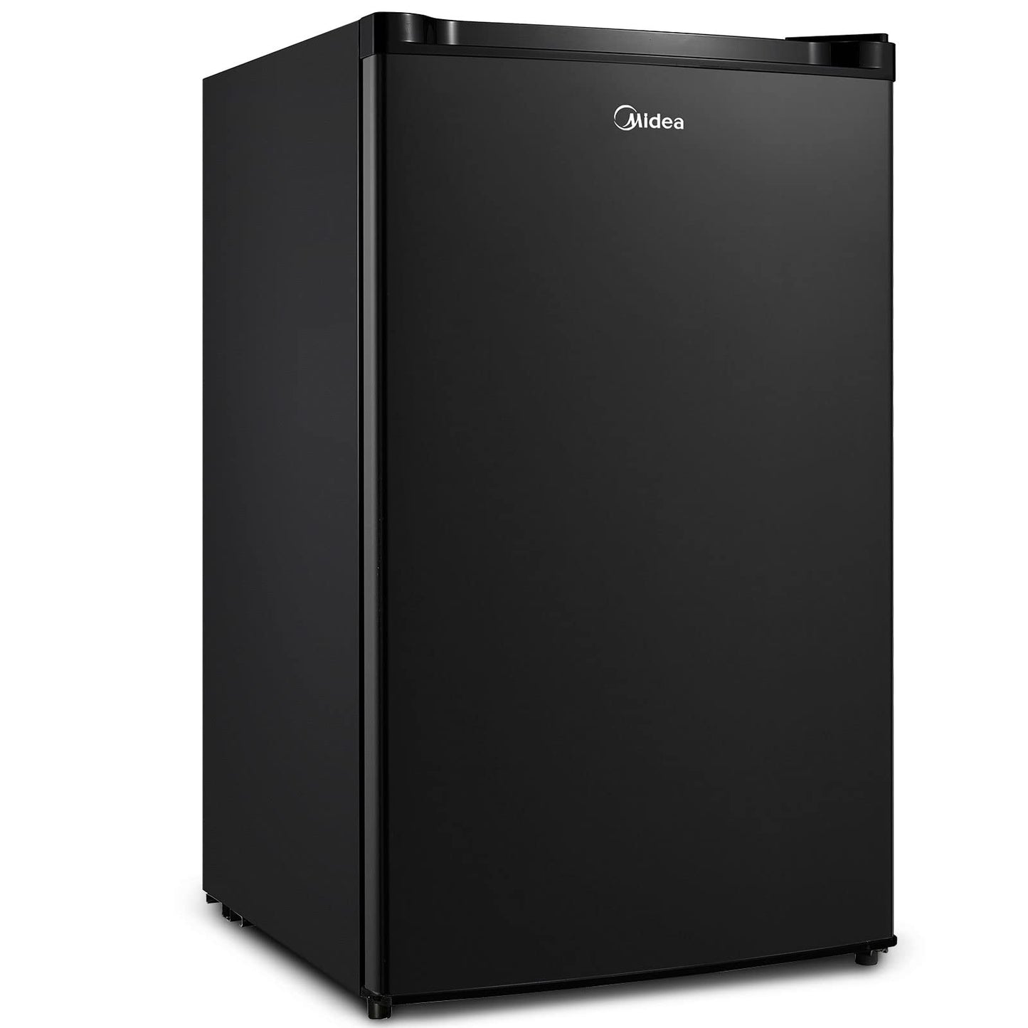 Midea WHS-65LB1 Mini Fridge, 1.6 Cu.ft Energy Star Certified Mini Refrigerator, Adjustable Thermostat, Reversible Door, Low Noise for Dorm, Office, Bedroom, Black