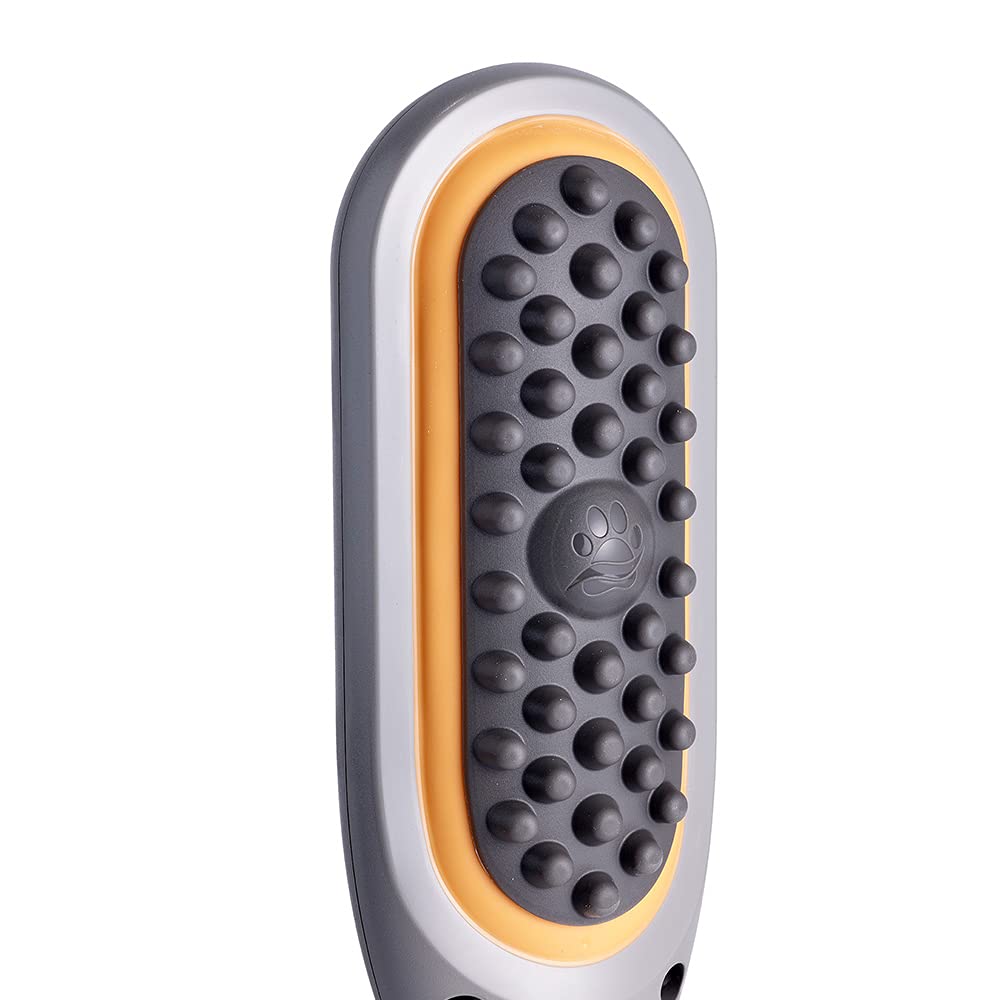 PAW WAVE Buzz Therapeutic Brush Vibration Pet Massager for Dogs and Cats Designed to Help Soothe Tension, Increase Circulation and Relieve Tight Muscles