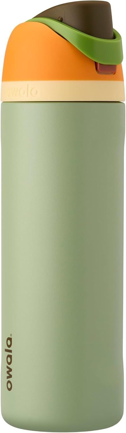 Owala FreeSip Insulated Stainless Steel Water Bottle with Straw, BPA-Free Sports Water Bottle, Great for Travel, 24 Oz, Denim