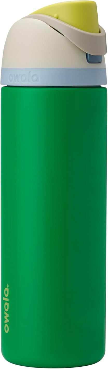 Owala FreeSip Insulated Stainless Steel Water Bottle with Straw, BPA-Free Sports Water Bottle, Great for Travel, 24 Oz, Denim