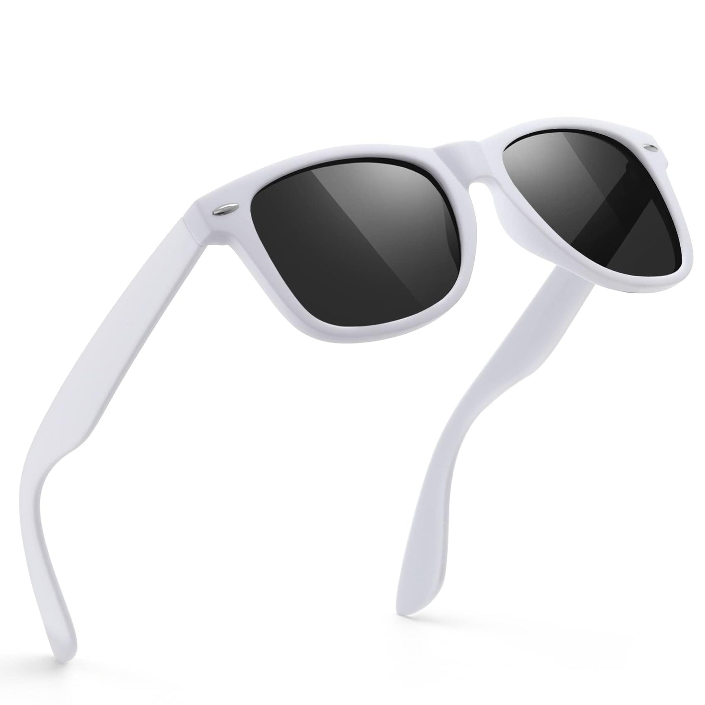 FEIDUSUN Sunglasses Men Polarized Sunglasses for Mens and Womens,Black Retro Sun Glasses Driving Fishing UV Protection