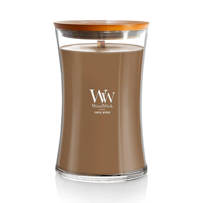 WoodWick Large Hourglass Fireside Candle, Premium Soy Blend Wax, Crackles as it burns, Perfect for Gifting, 21oz