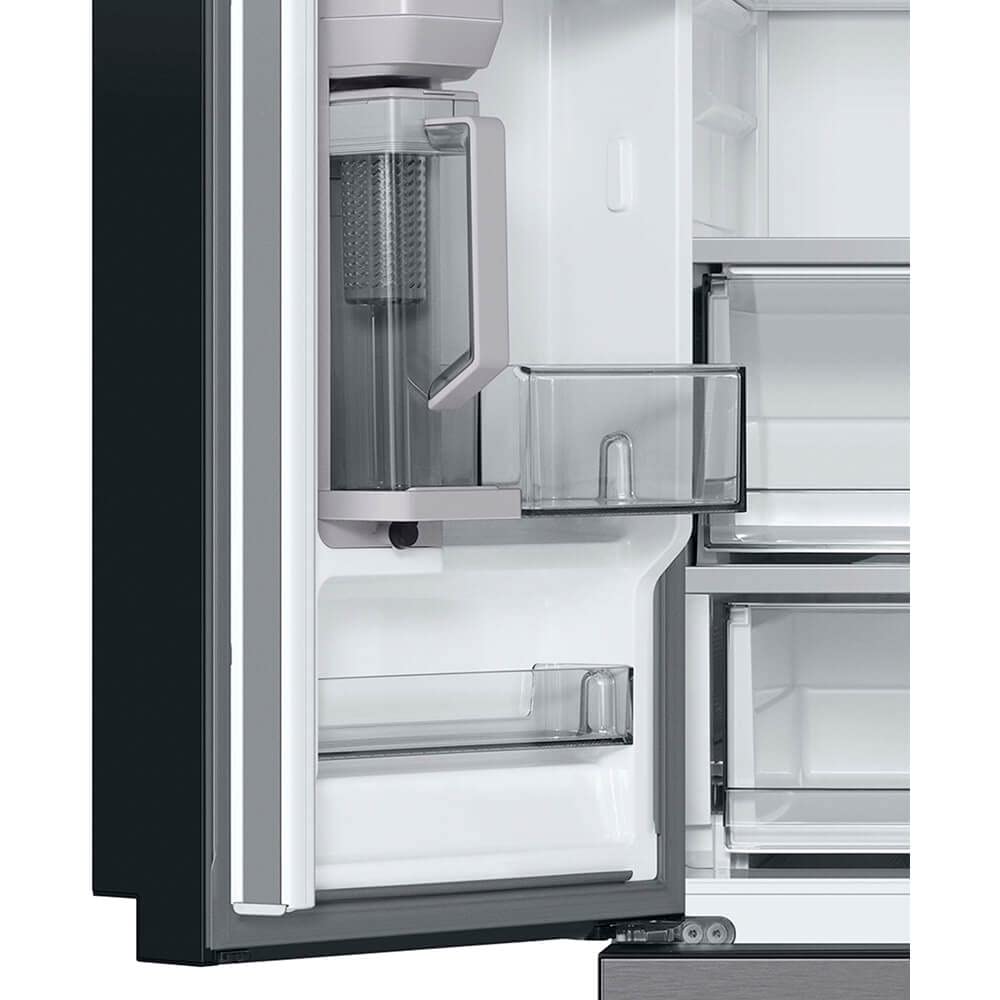 Samsung 17.5 cu. ft. Smart Counter Depth 3-Door French Door Refrigerator, Stainless Steel, RF18A5101SR/AA