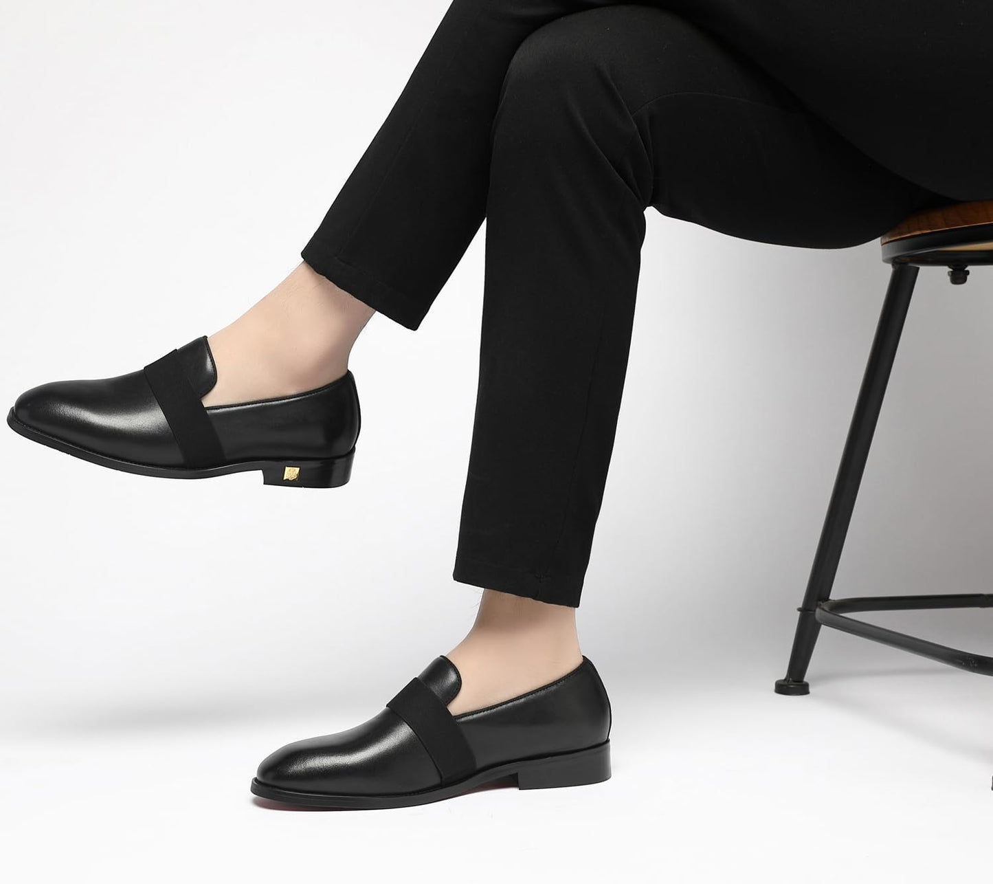 Men's Tuxedo Patent Leather Loafers Dress Wedding Shoes