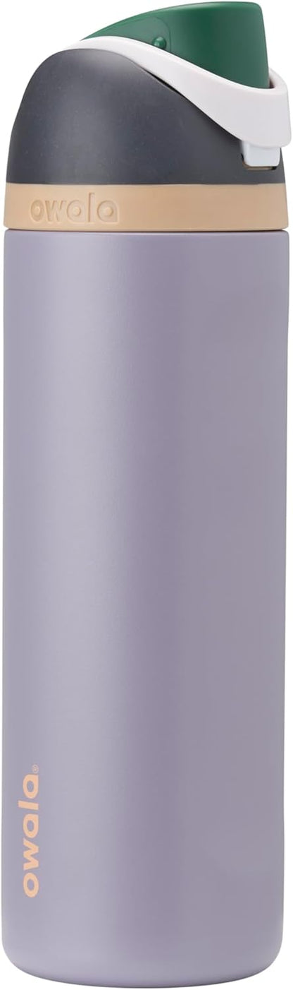 Owala FreeSip Insulated Stainless Steel Water Bottle with Straw, BPA-Free Sports Water Bottle, Great for Travel, 24 Oz, Denim