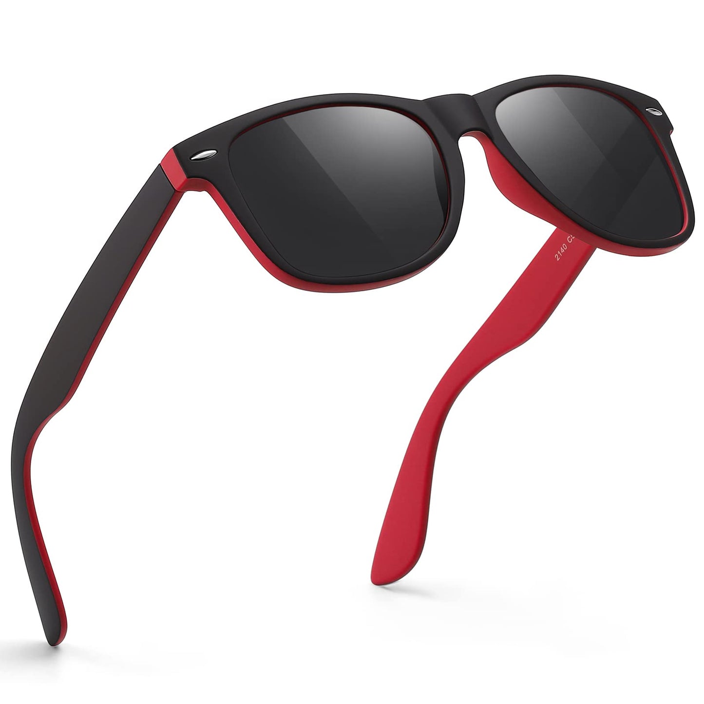 FEIDUSUN Sunglasses Men Polarized Sunglasses for Mens and Womens,Black Retro Sun Glasses Driving Fishing UV Protection